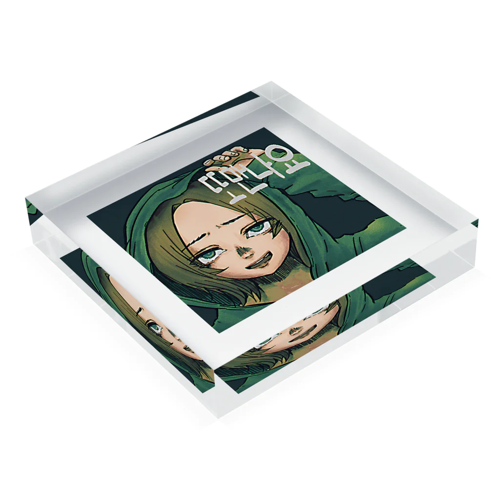 Uraraのまた会いましょう子ちゃん Acrylic Block :placed flat