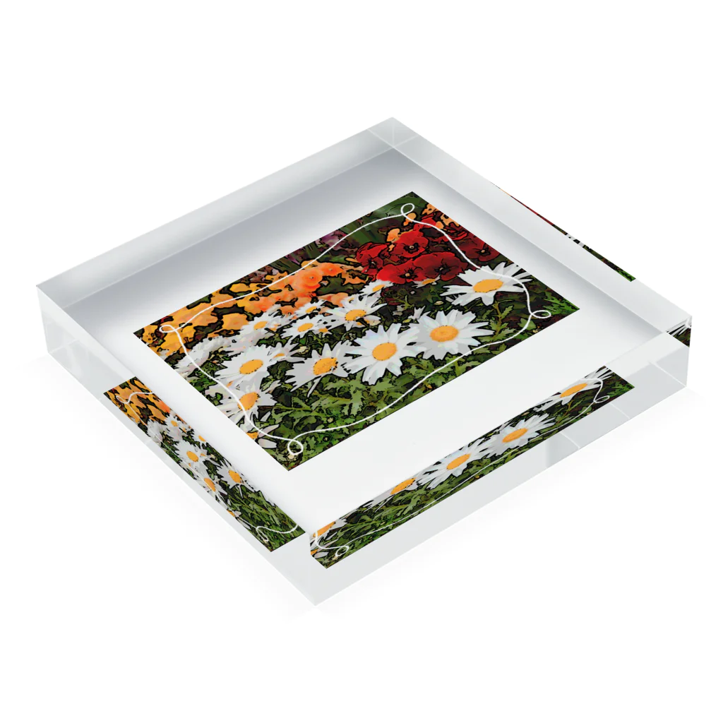 ⚜️Lily⚜️のFlower Garden Acrylic Block :placed flat