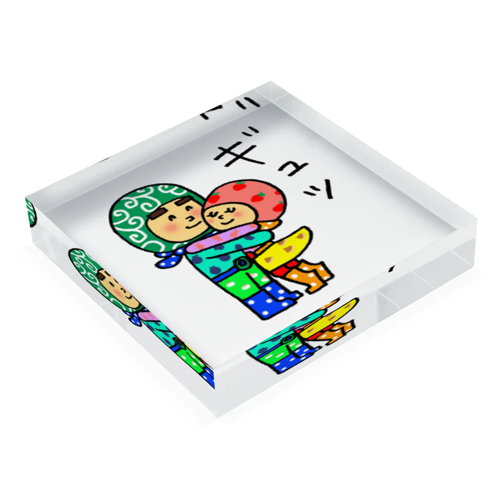 Nontomoのポップツインソウル Acrylic Block :placed flat