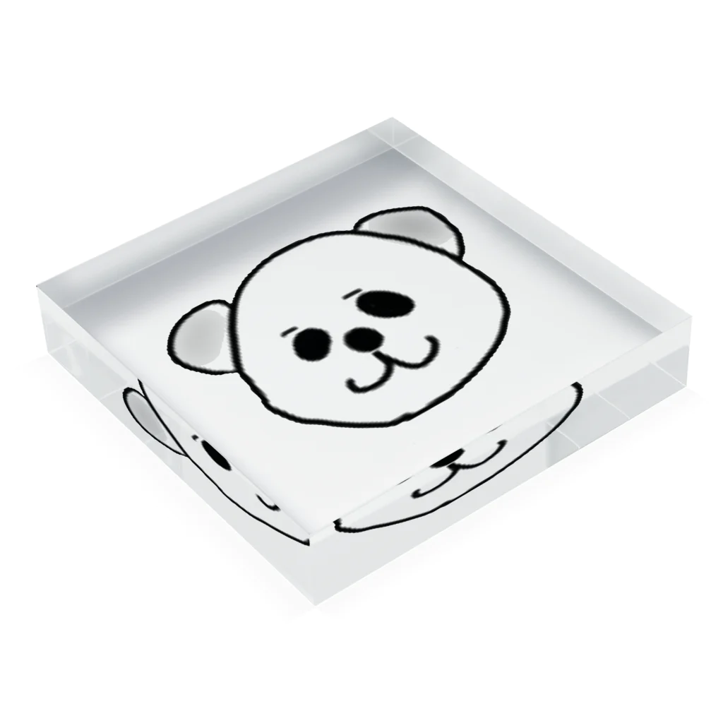 nannraxzのたれ目くん Acrylic Block :placed flat