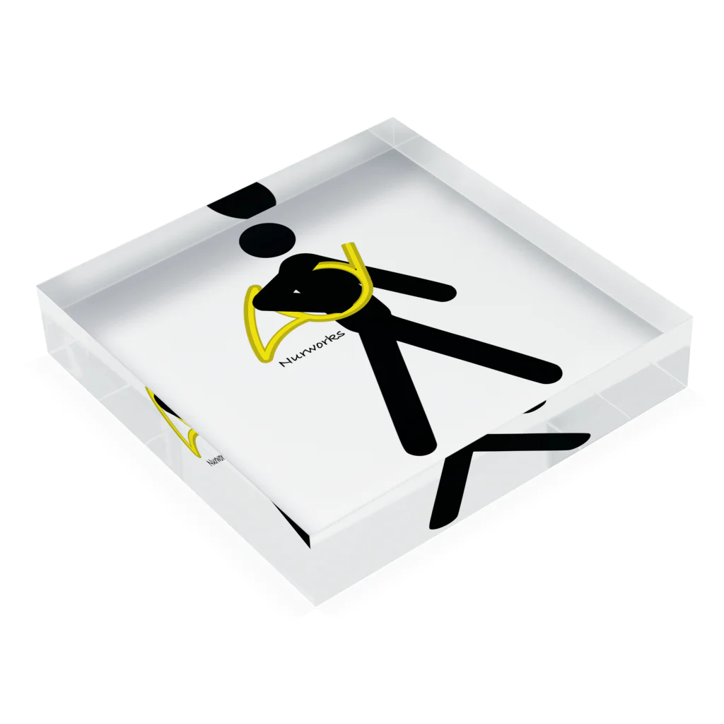 ぬるのThe Walking Hornist w/o Logo Acrylic Block :placed flat