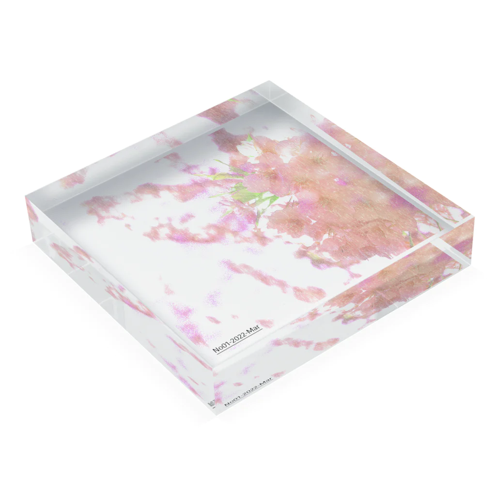 FantasyColorWorldのSpring Color-serial number1 Acrylic Block :placed flat