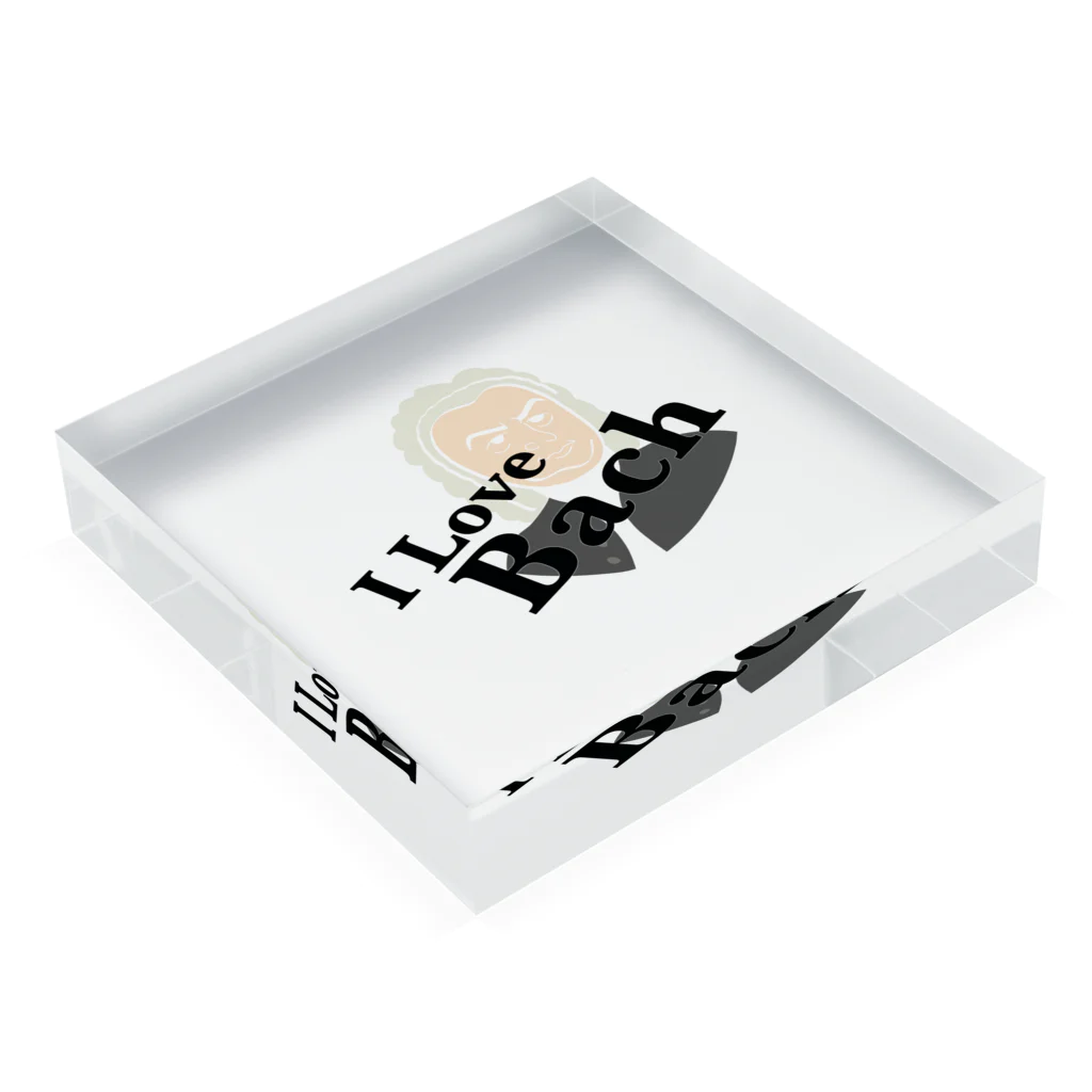 AmorosoのI Love Bach  Acrylic Block :placed flat