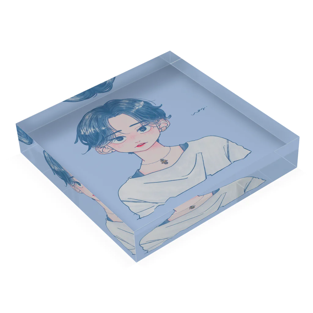 s@yの憧れ Acrylic Block :placed flat