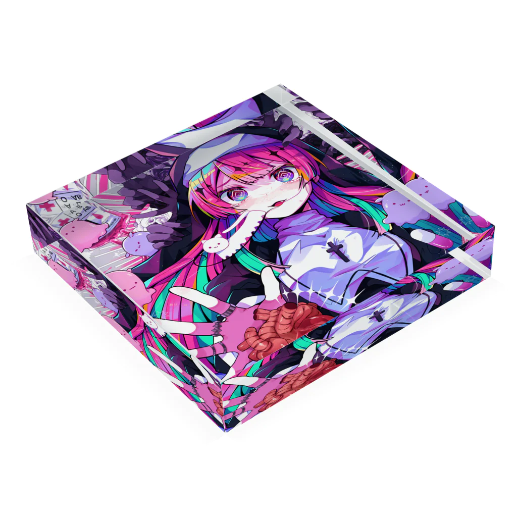 鮮魚店のGENKAI SISTER NEO Acrylic Block :placed flat