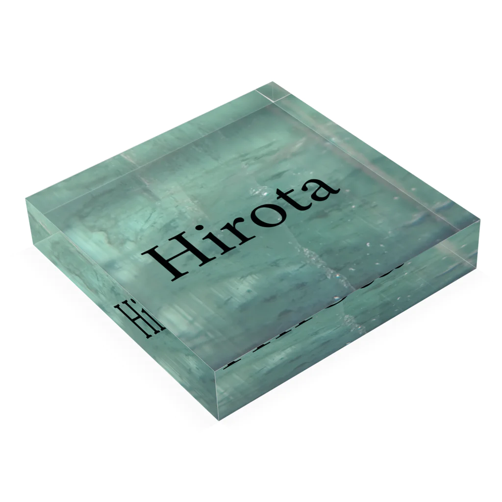 りんごーのサイン Acrylic Block :placed flat