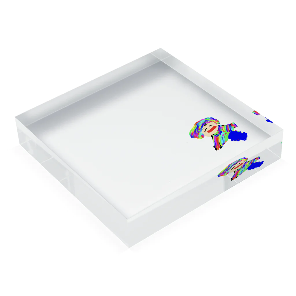 2022-kuru-のカラフルBOY Acrylic Block :placed flat