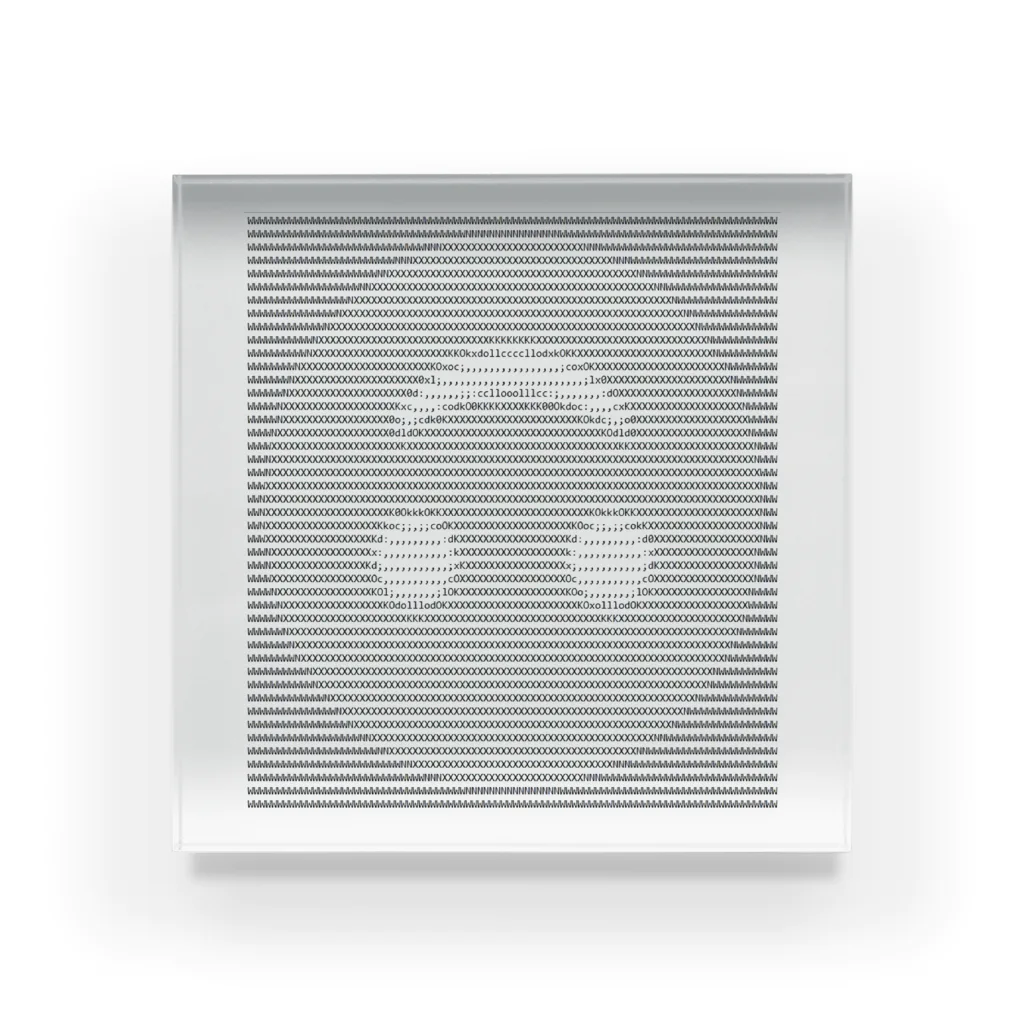 internetのdope ASCII smile #1 Acrylic Block