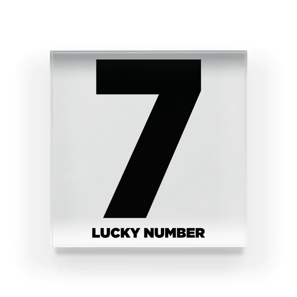 lucky_numberの7_LUCKY NUMBER アクリルブロック