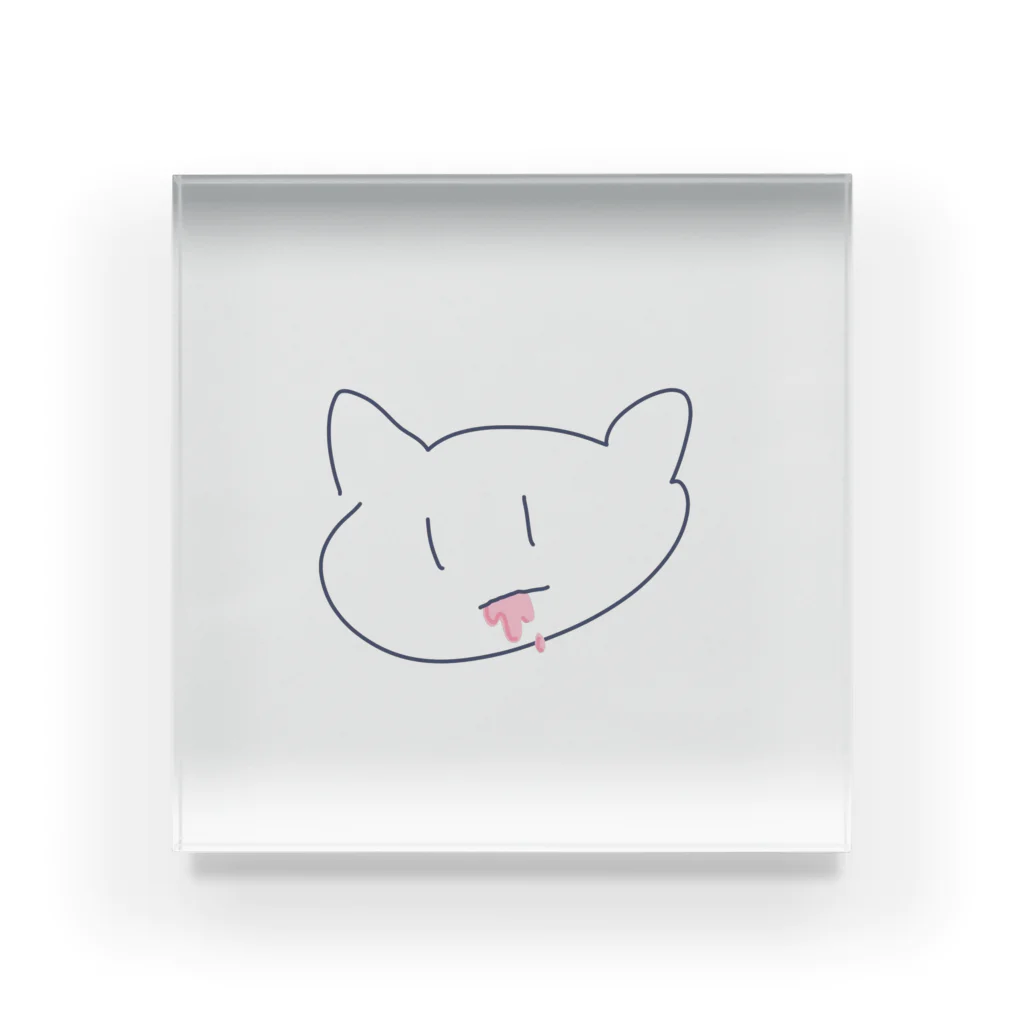 こまちゃんの絵のおみせの血ネコ Acrylic Block