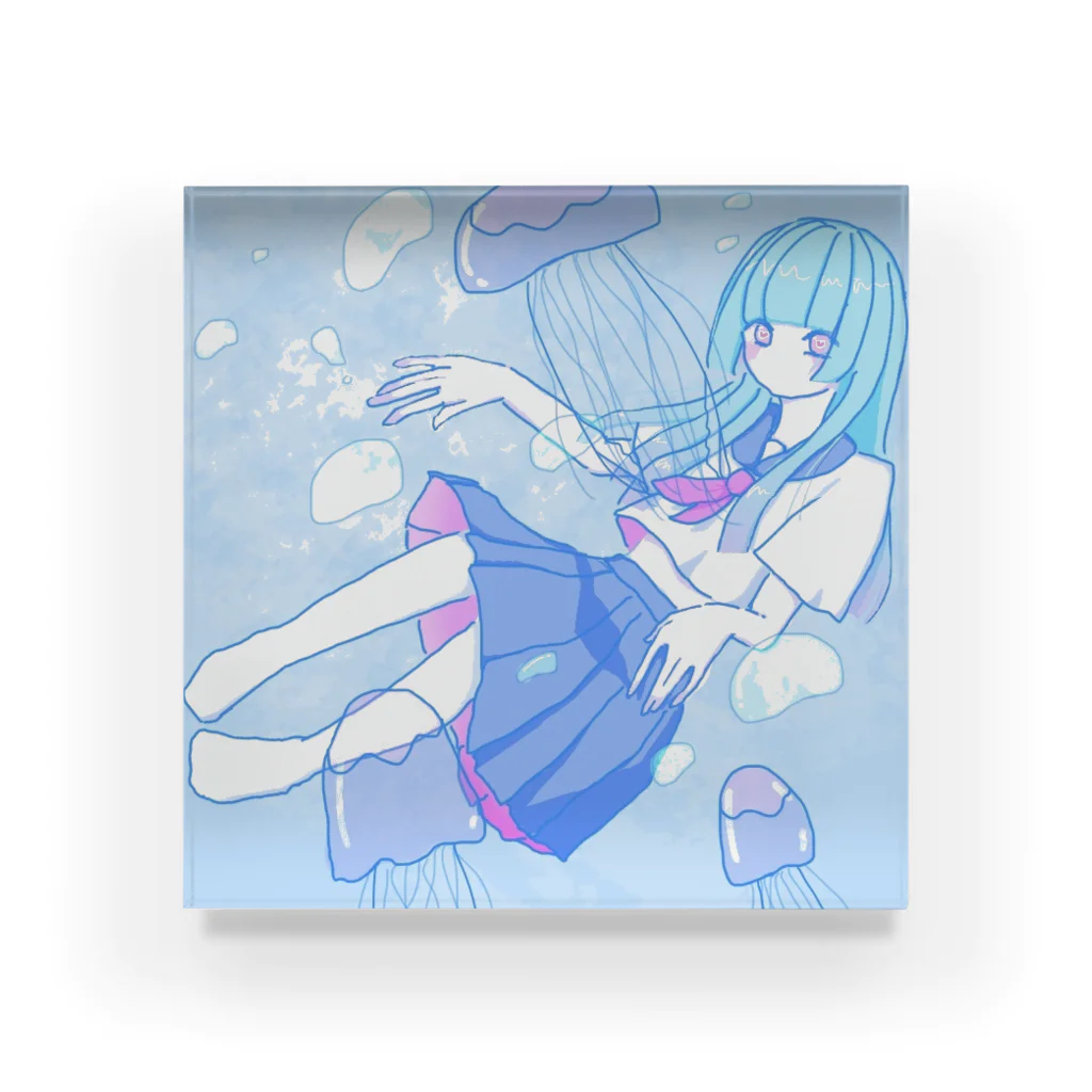 るぅちゃんのクラゲ姫 Acrylic Block