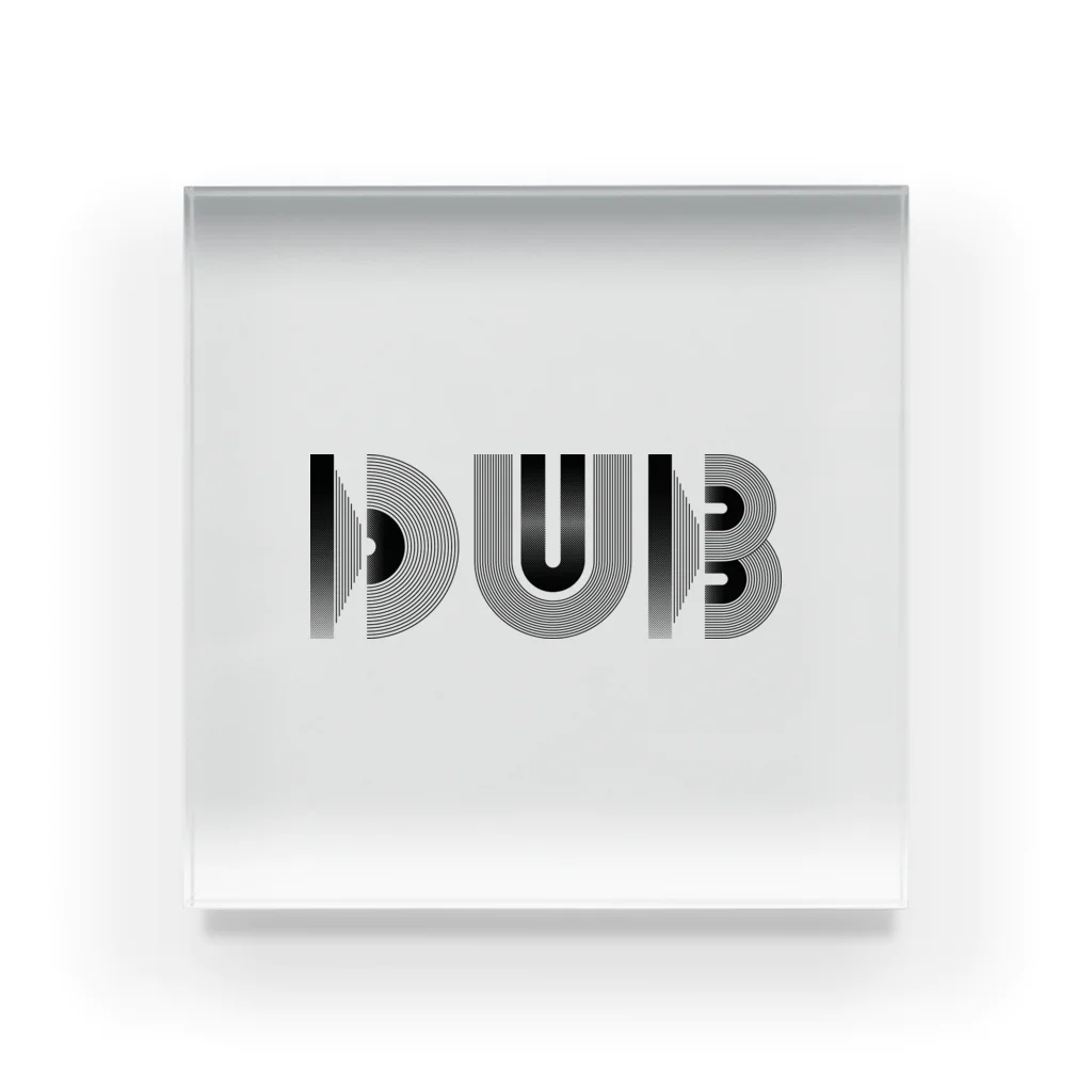 chilloutmunchiesのDUBDUBDUB_ヨコ Acrylic Block