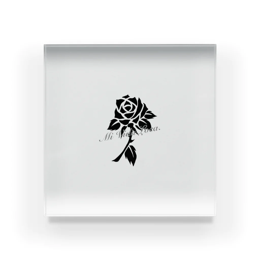 Mi Vida Loca.のMi Vida Loca.【黒薔薇】 Acrylic Block