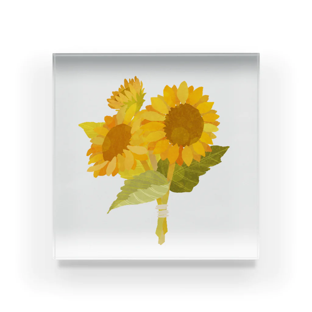 わんさかもりもり商店のLes tournesols Acrylic Block