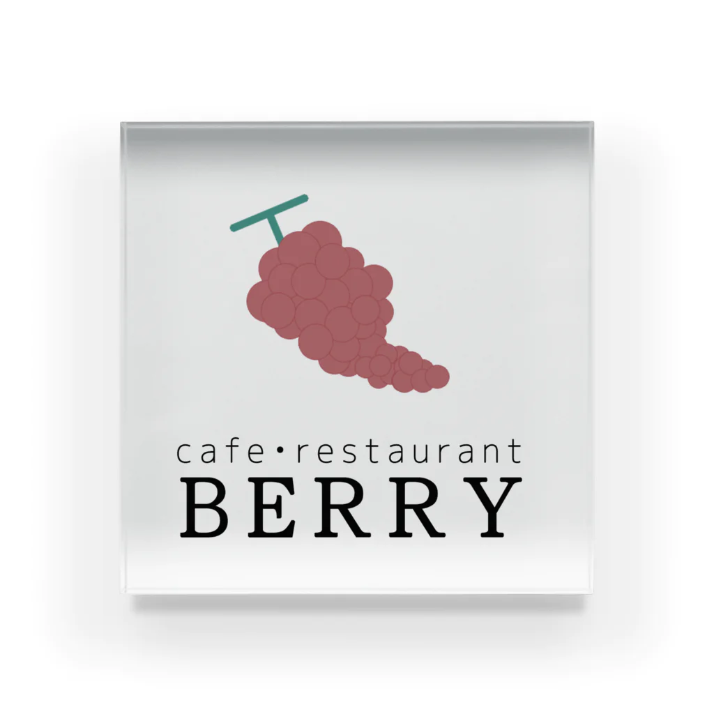 Monokomono+のCAFE BERRY LOGO アクリルブロック