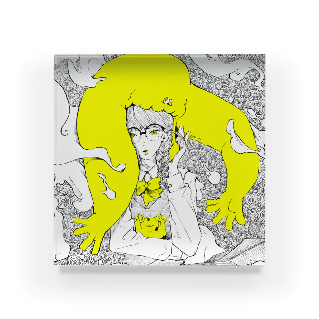 9 10 9（ qu / ten / qu ）のoccult research club Acrylic Block