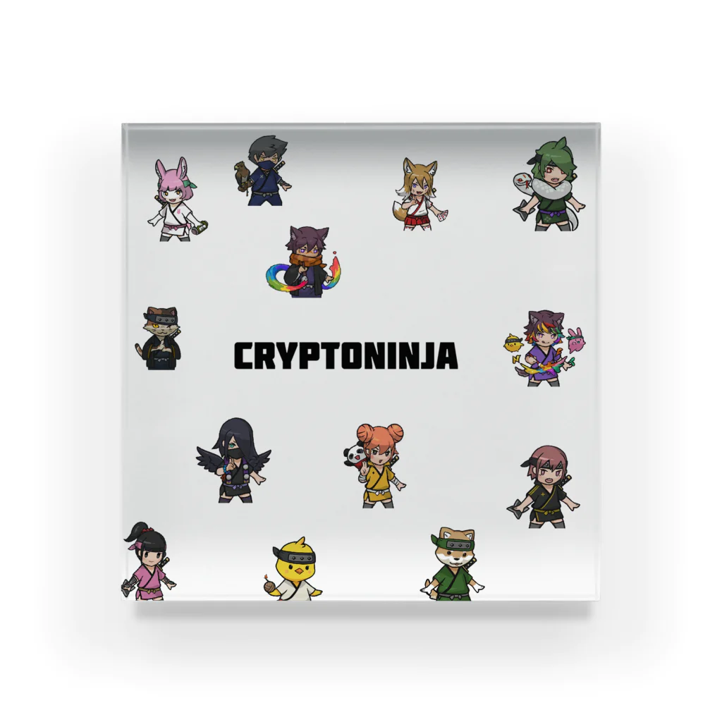 CHIKUSHOのCryptoNinja　アクリルブロック アクリルブロック