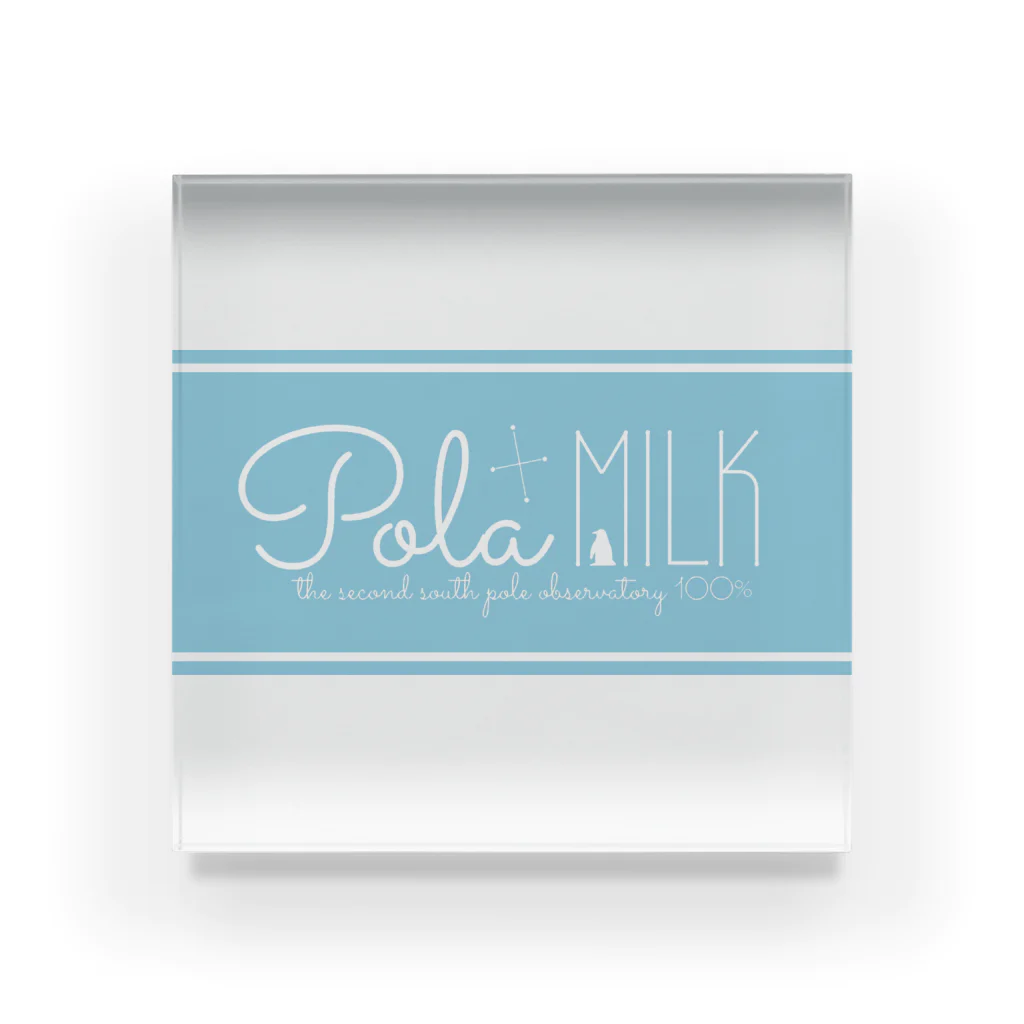 鯨窓机(第二極地観測所)のPola MILK アクリルブロック