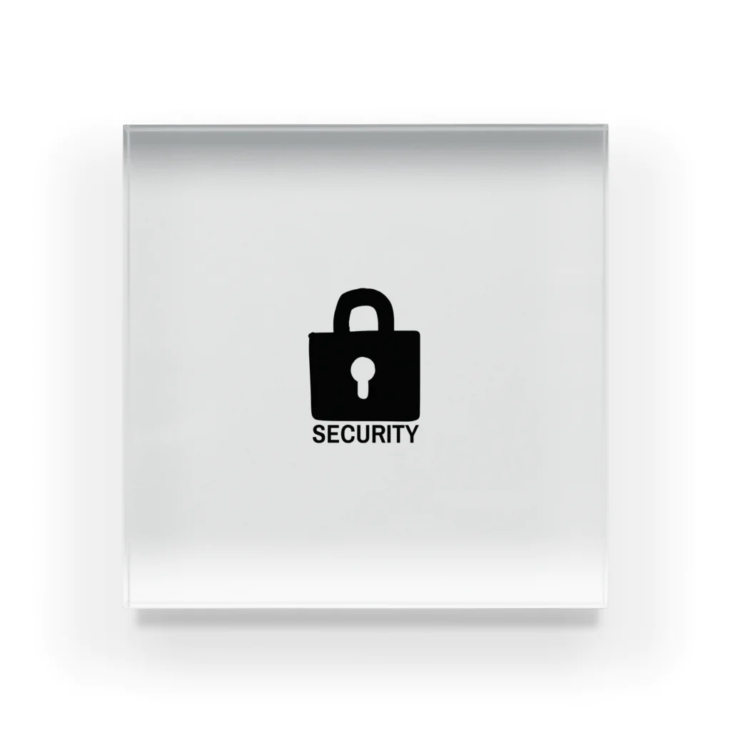 MUDA NA ICONのSECURITY Acrylic Block