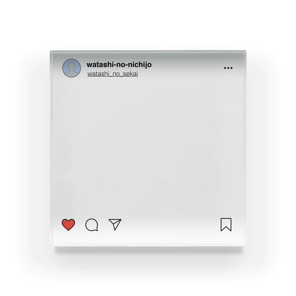 やまり（yamary）のあなた の インスタ アクリルブロック