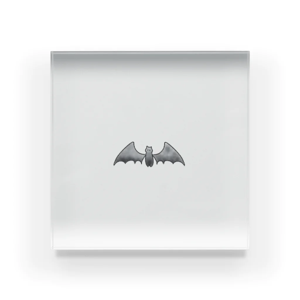 🦇水月黒羽ᙅ⩬のコウモリくん（黒） Acrylic Block