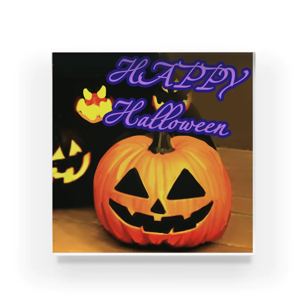 ガシャジャングルの HAPPY HALLOWEEN (ハッピー ハロウィン) Acrylic Block