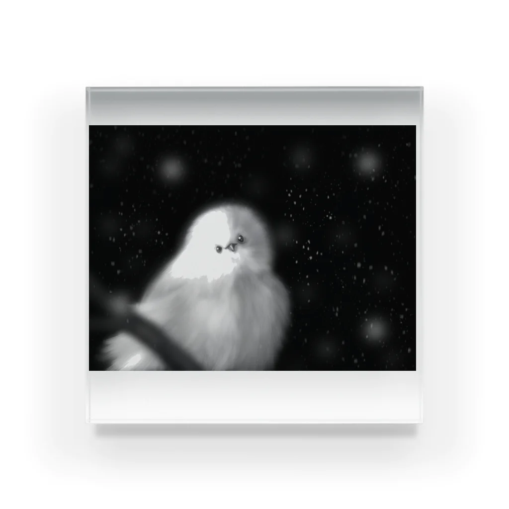 dejavu artsのa snow bird Acrylic Block