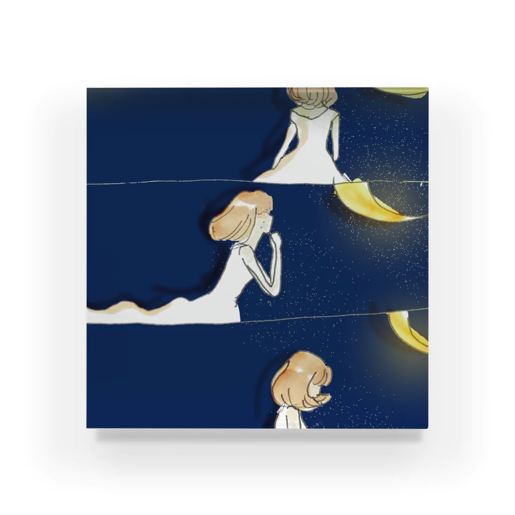 倉田姉妹店の月と女の子シリーズ* Acrylic Block