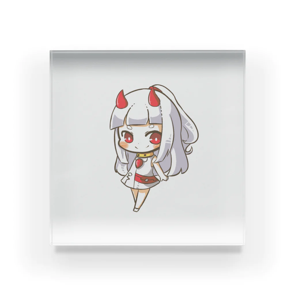 白鬼のハクラ@鬼仙の姫の白鬼ハクラ　グッズ Acrylic Block