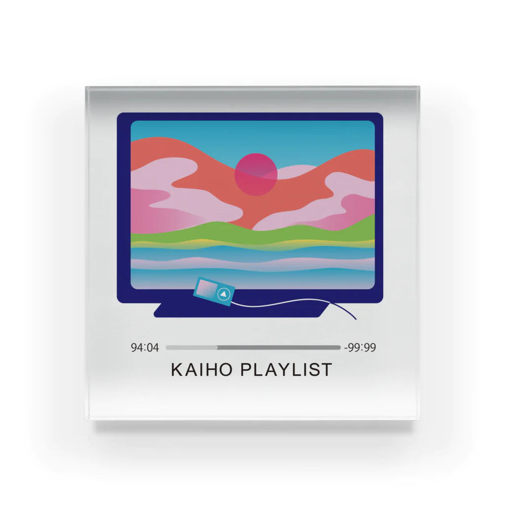 KAIHO PLAYLISTのKAIHO PLAYLIST itoshima アクリルブロック