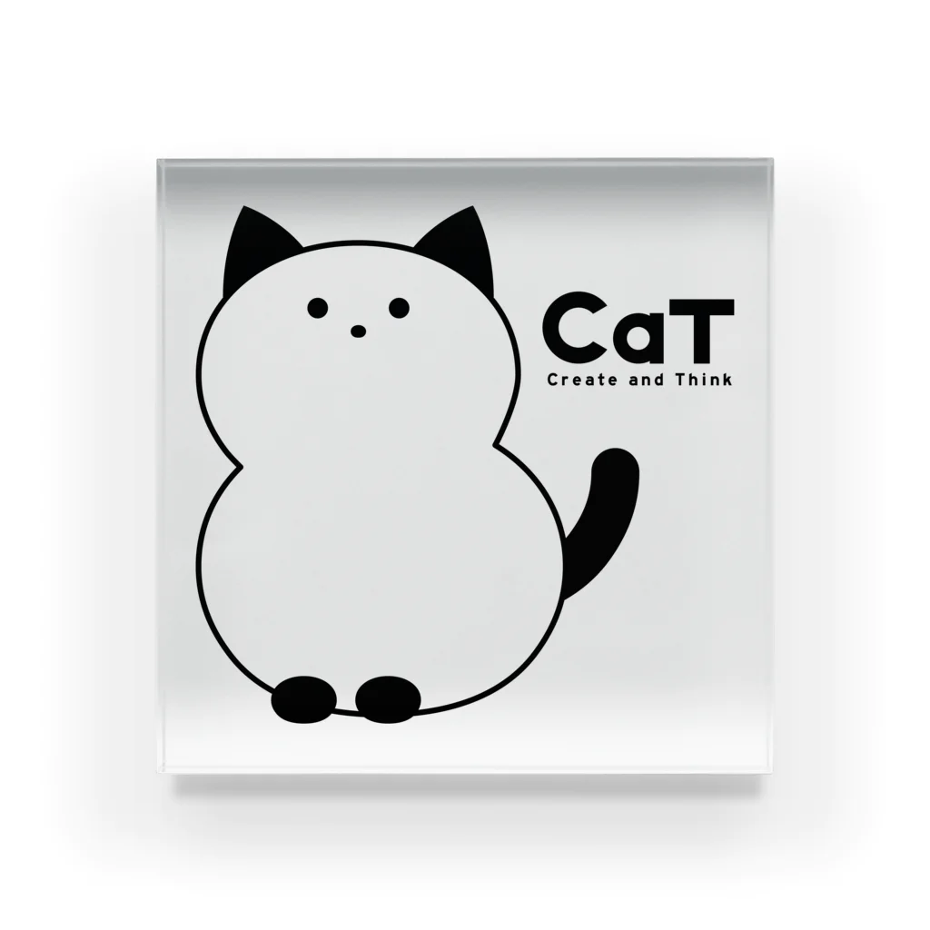 CaTのCaT - Create and Think Acrylic Block