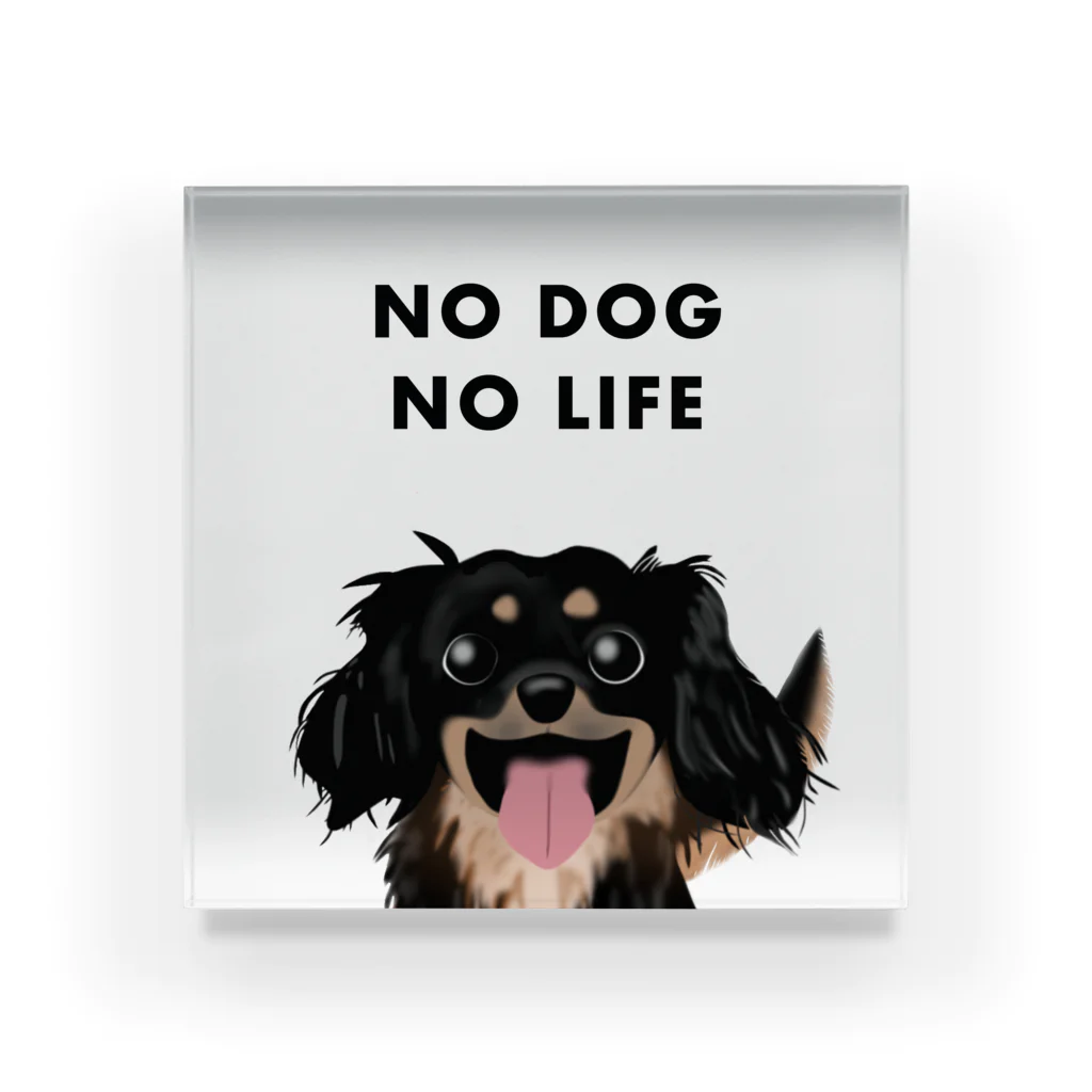 わかばックス工房のNO DOG NO LIFE ♡ Acrylic Block