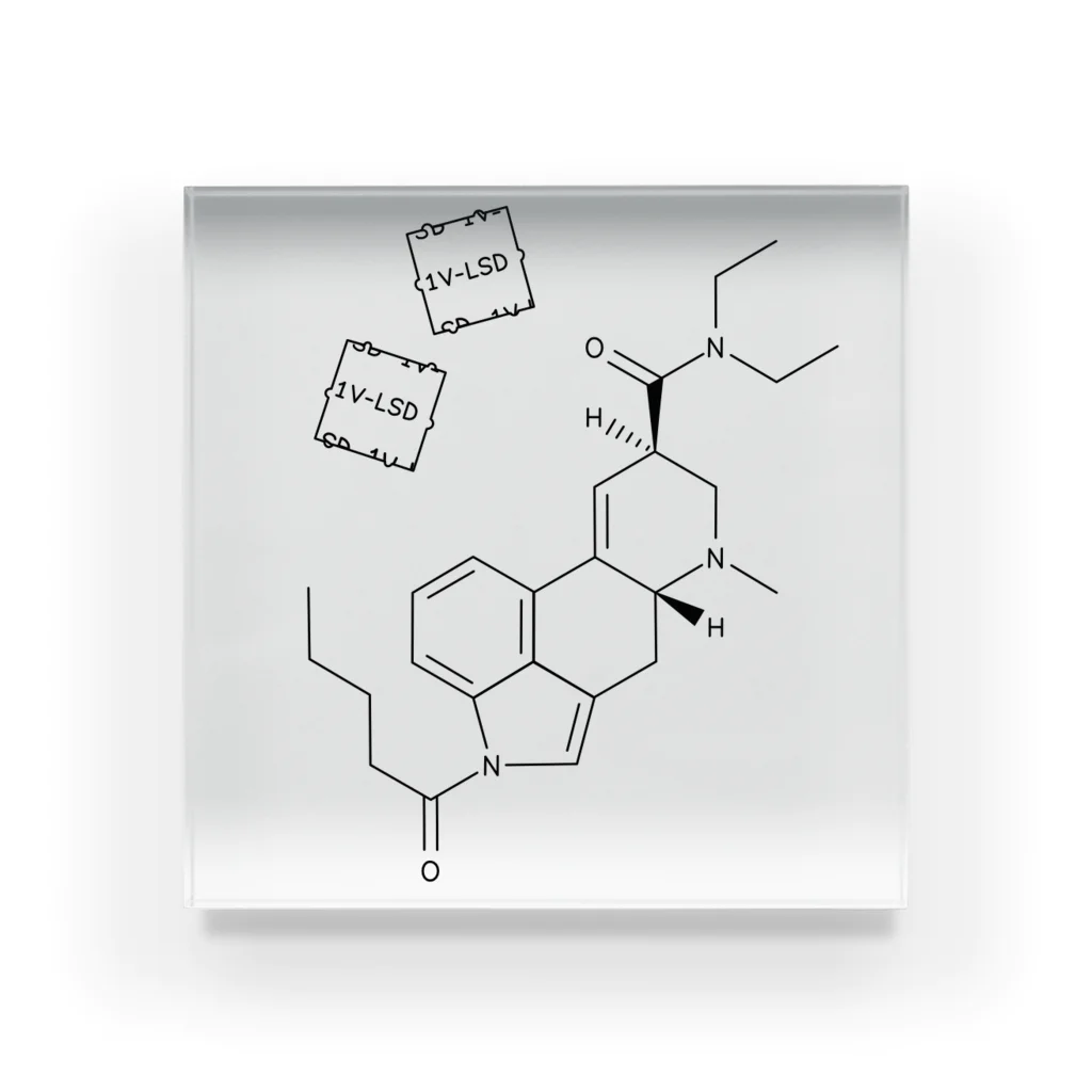 オリジナル 1V-LSD デザイン / SHOSEI商店 グッズ販売 ( SHOSEI )のアクリルブロック通販 ∞ SUZURI（スズリ）