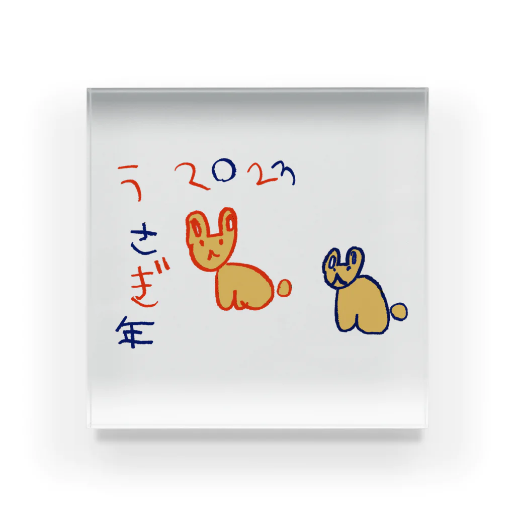 みずたまの2023うさぎ Acrylic Block