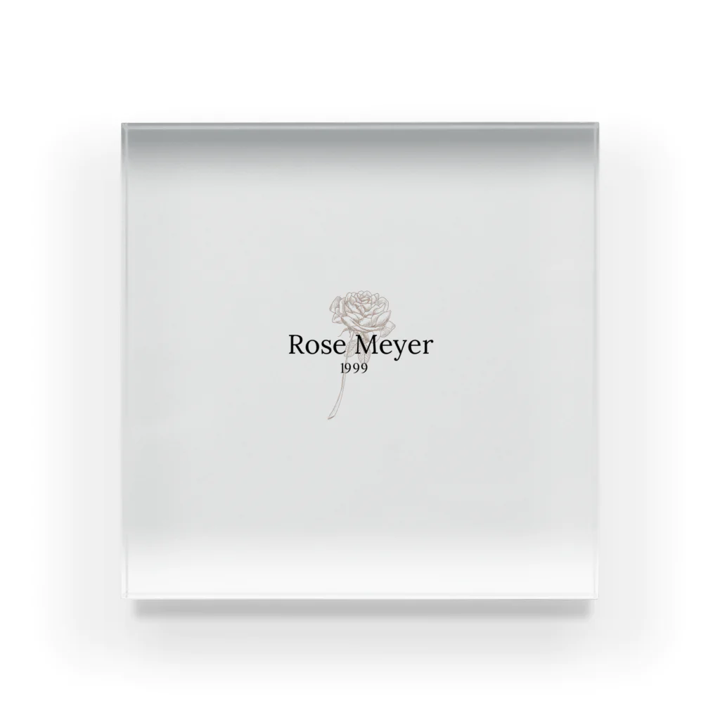 RoseMeyerのgold rose .T. Acrylic Block