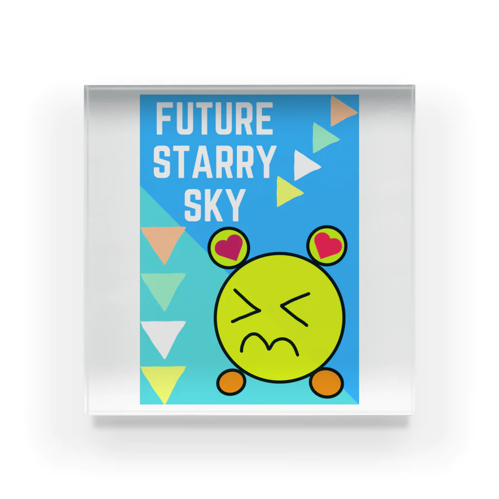 Future Starry Skyの泣かないで！！ アクリルブロック