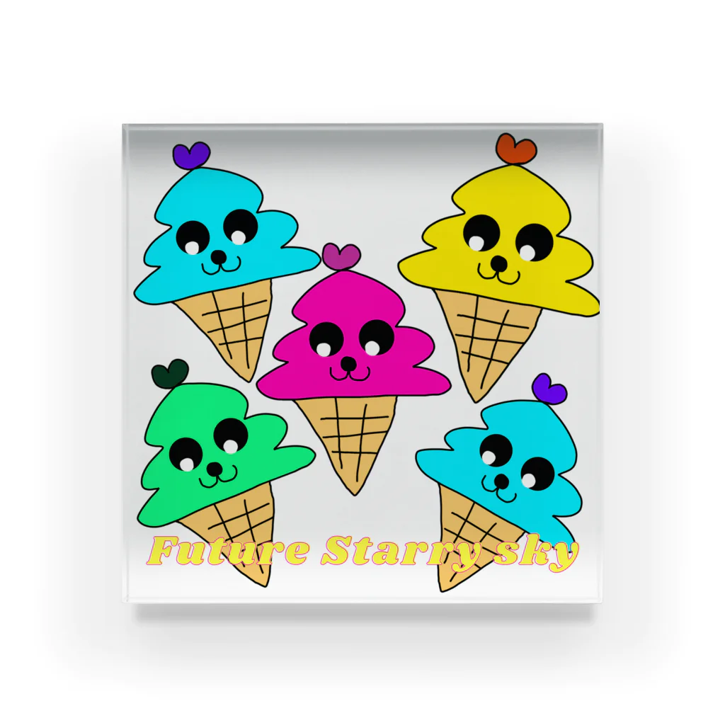 Future Starry Skyのソフトクリーム🍦 アクリルブロック