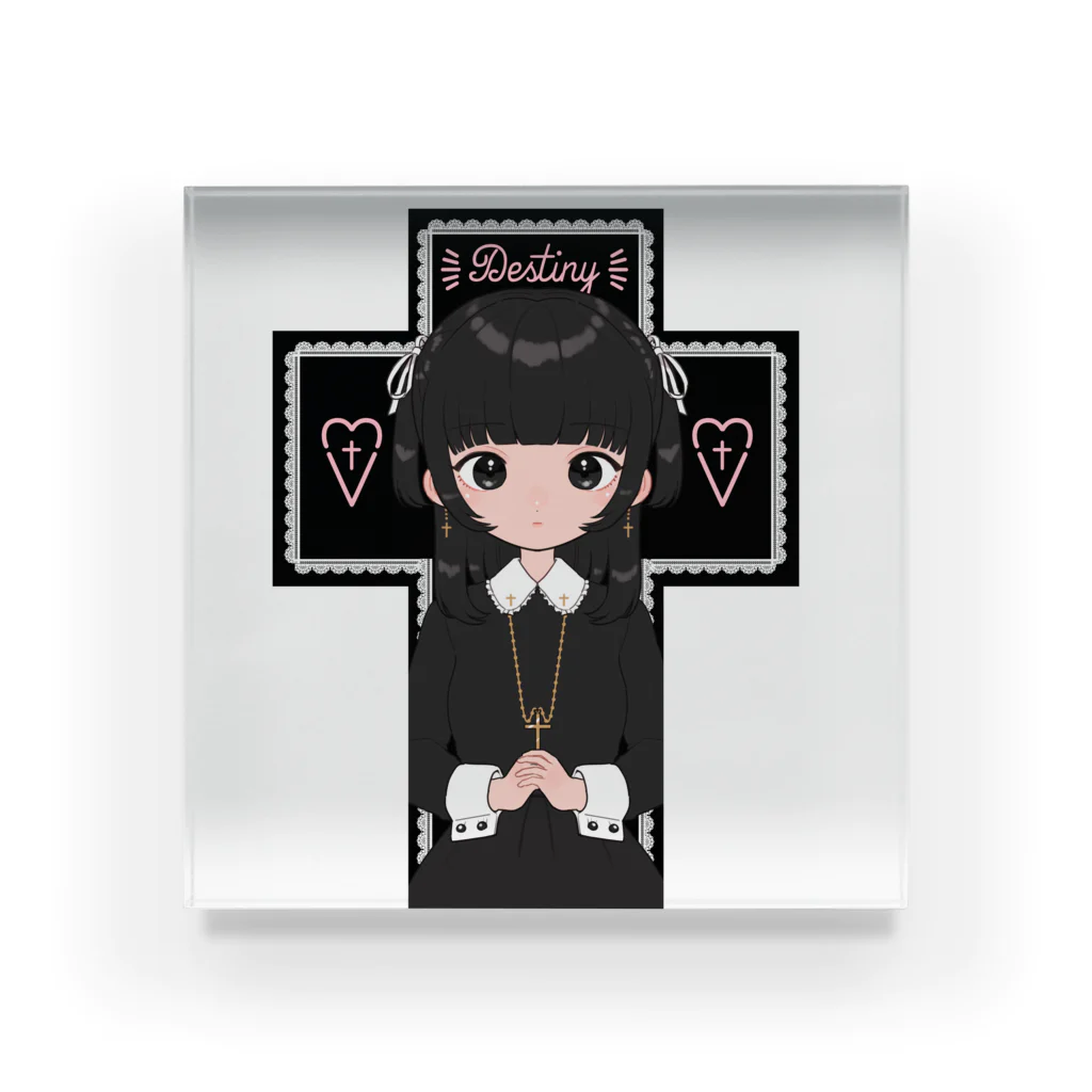 ふふ。の✞十字架ちゃん✞ Acrylic Block