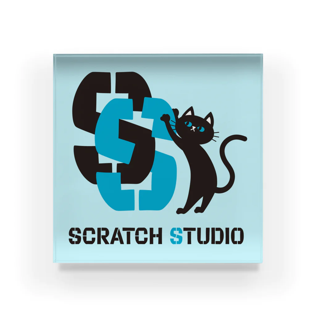 【公式】SCRATCH STUDIO -GOODS SHOP-のSCRATCH STUDIO ロゴアクリルブロック（No.2） Acrylic Block