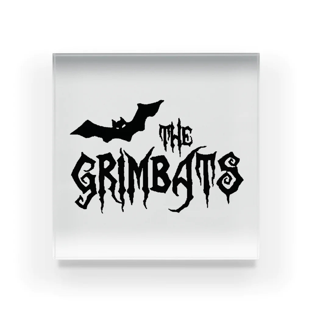 GRIMWORKSのGRIMBATS logo-1 Black Acrylic Block