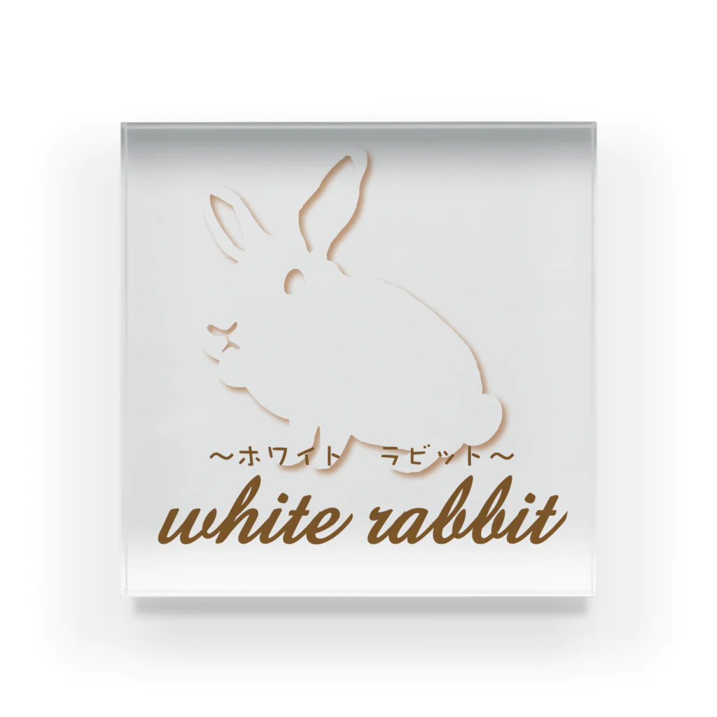 whiterabbit2010のwhite rabbit アクリルブロック