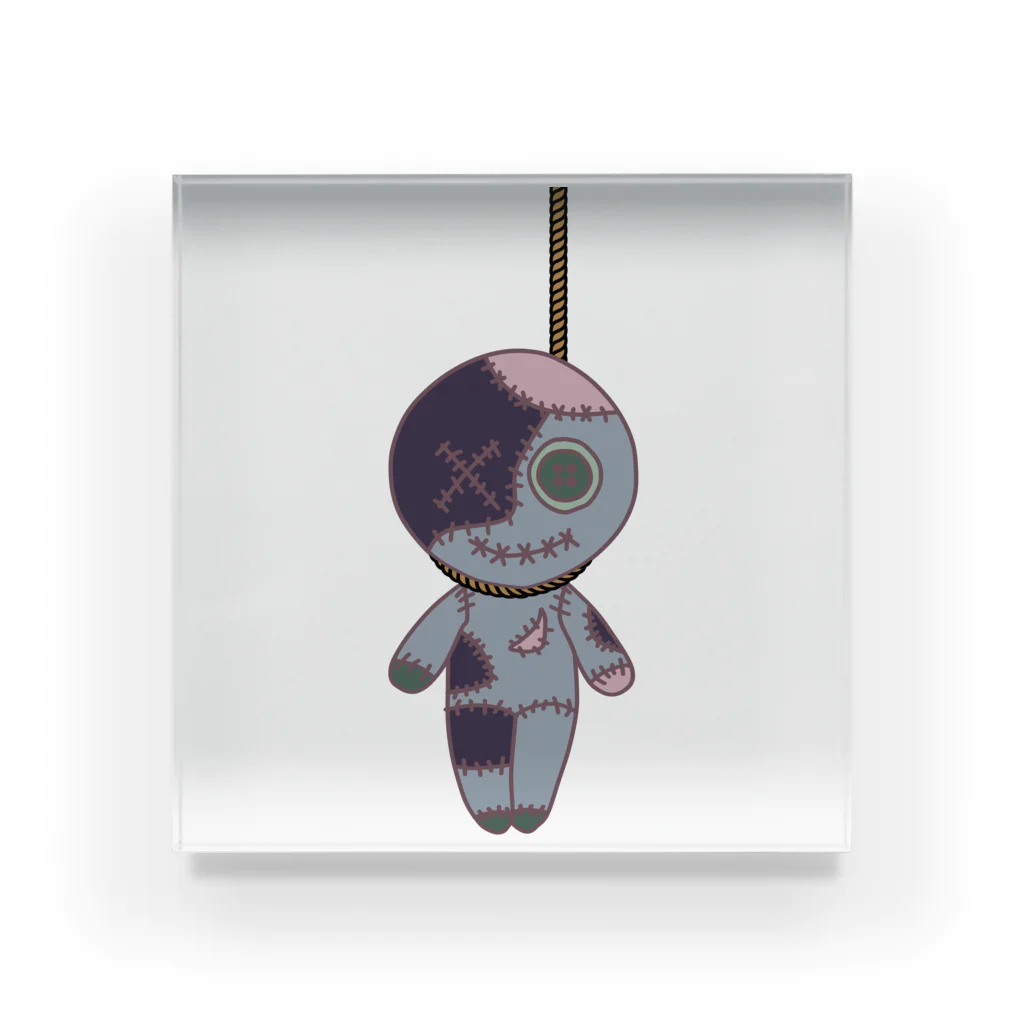 Ａ’ｚｗｏｒｋＳのHANGING VOODOO DOLL SMOKEY アクリルブロック
