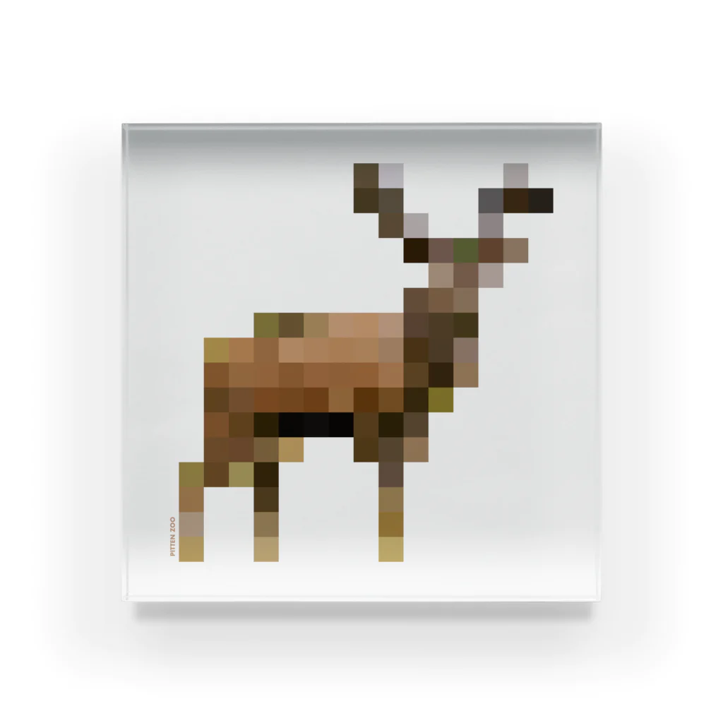 PITTEN PRODUCTSのPIXEL_ANIMAL_03(DEER) Acrylic Block