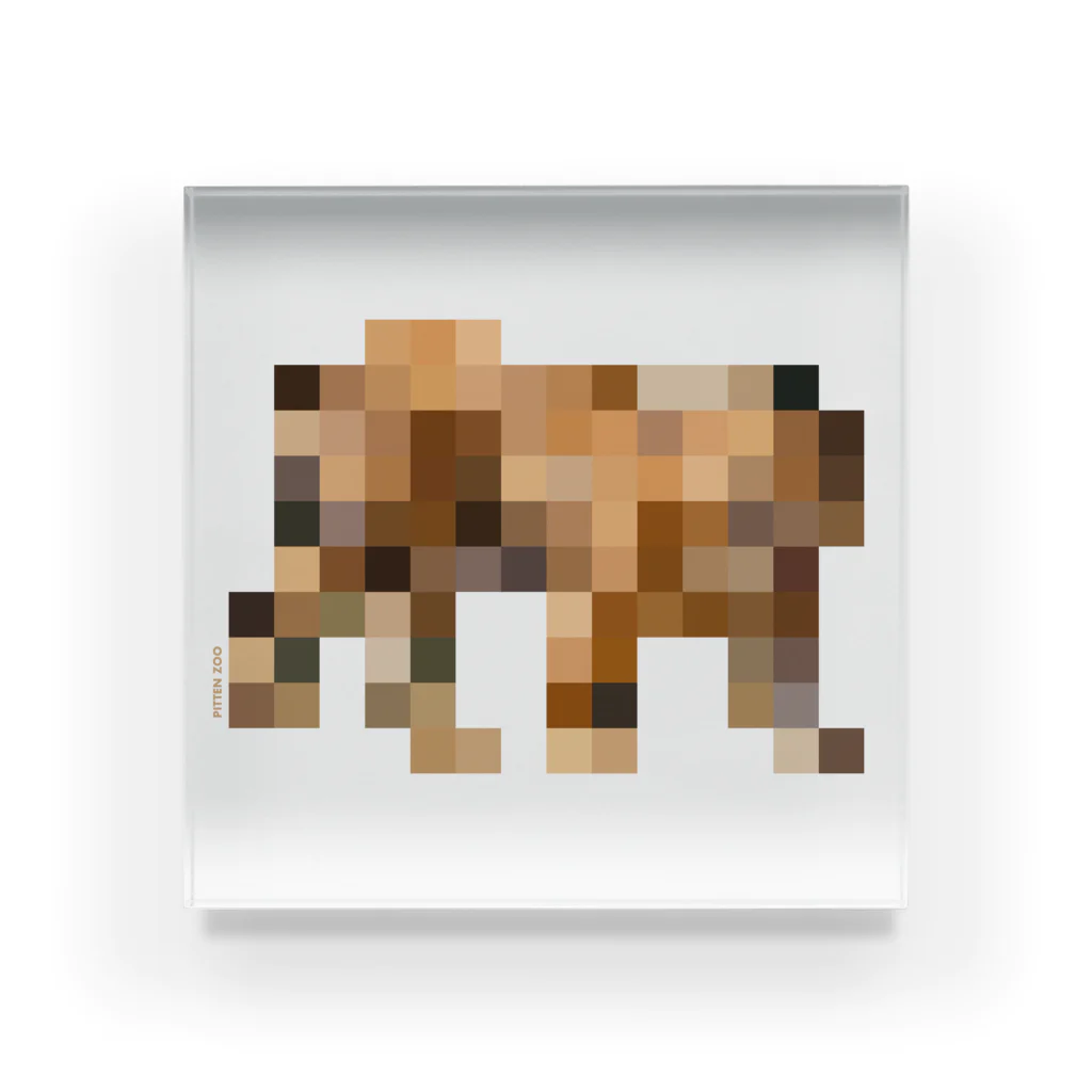 PITTEN PRODUCTSのPIXEL_ANIMAL_05(TIGER) アクリルブロック