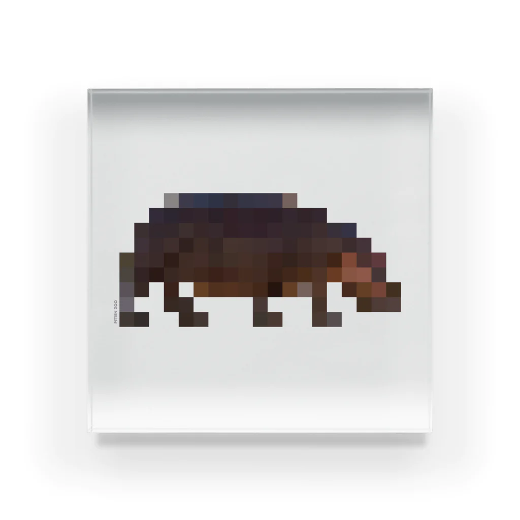 PITTEN PRODUCTSのPIXEL_ANIMAL_08(HIPPO) アクリルブロック