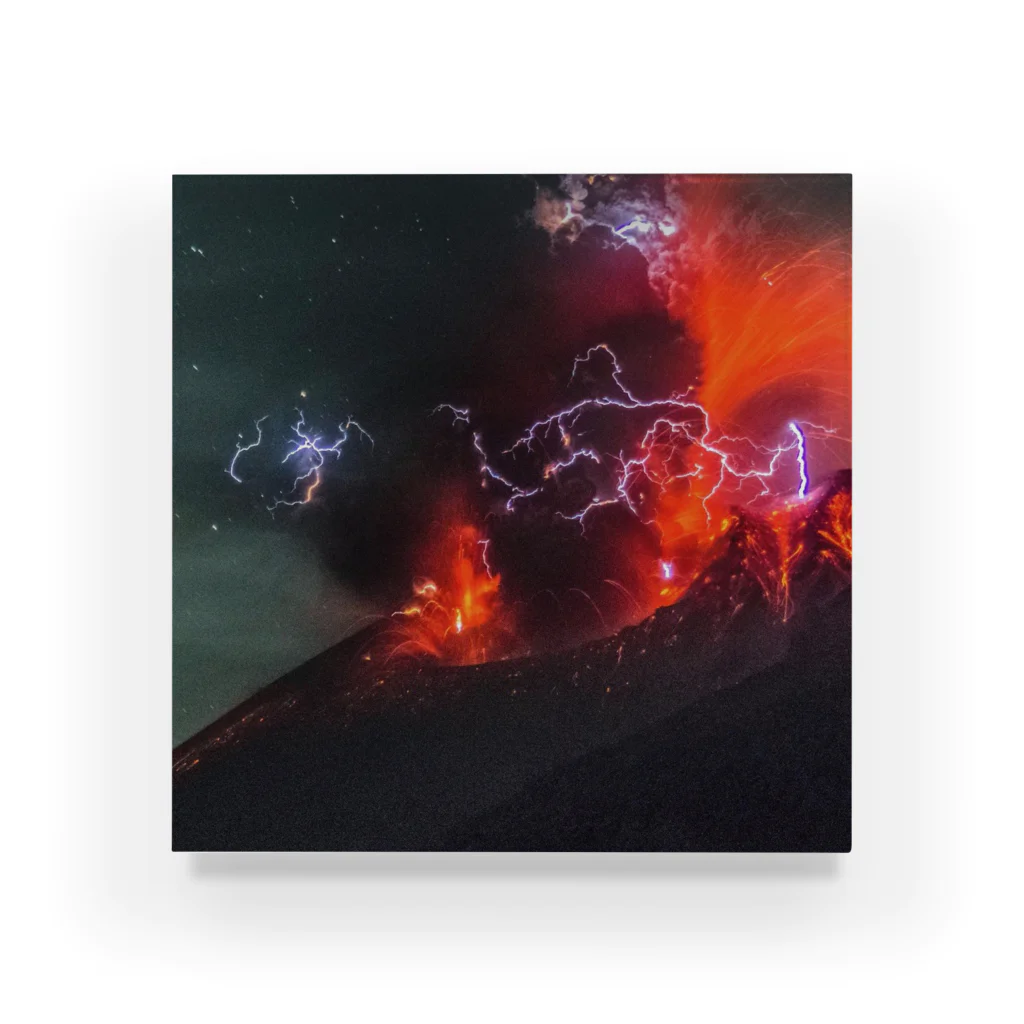 LUZ ORACEL FILMSのSakurajima Volcano explosion1 Acrylic Block