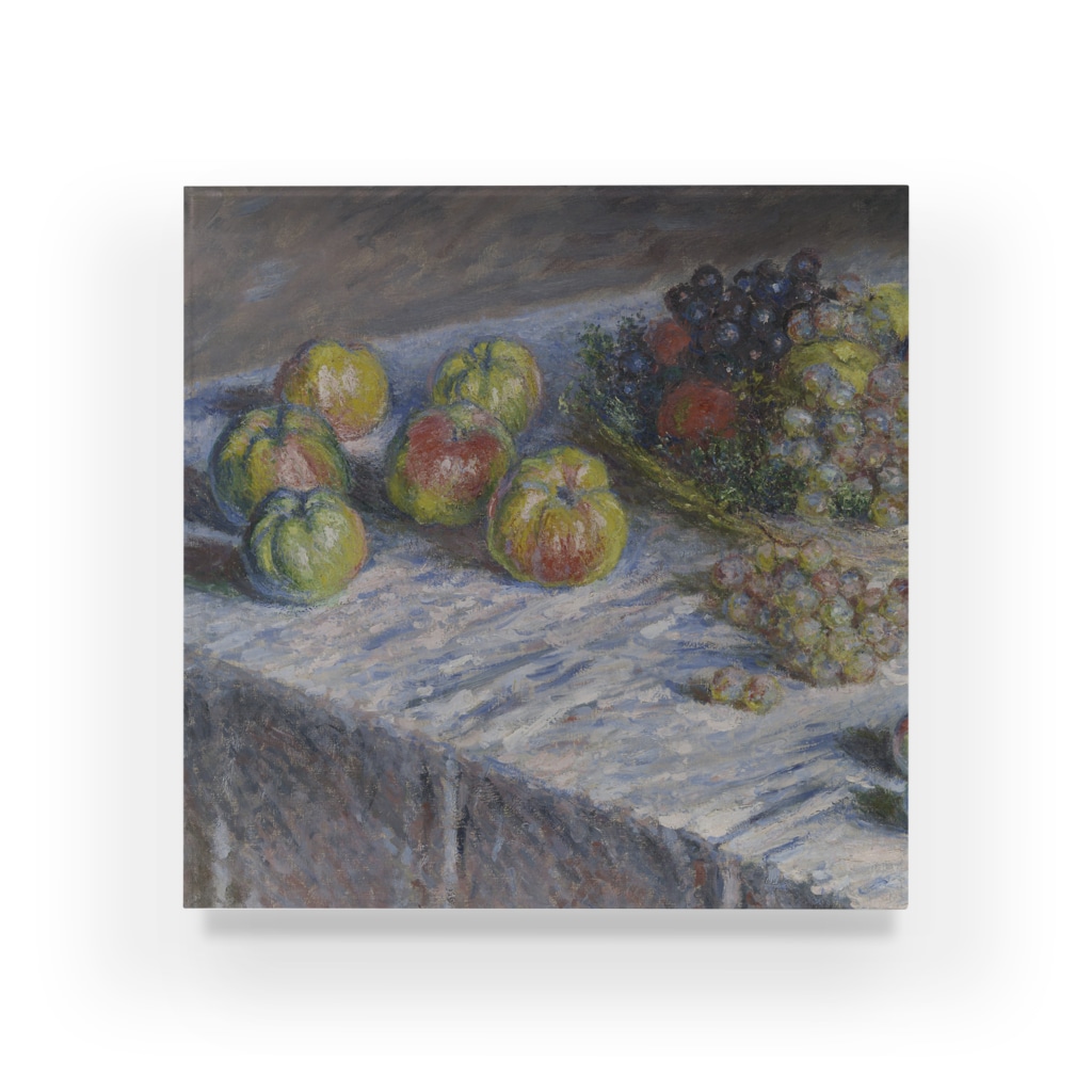 SONOTENI-ARTの004-034　クロード・モネ　『リンゴと葡萄』　アクリルブロック Acrylic Block