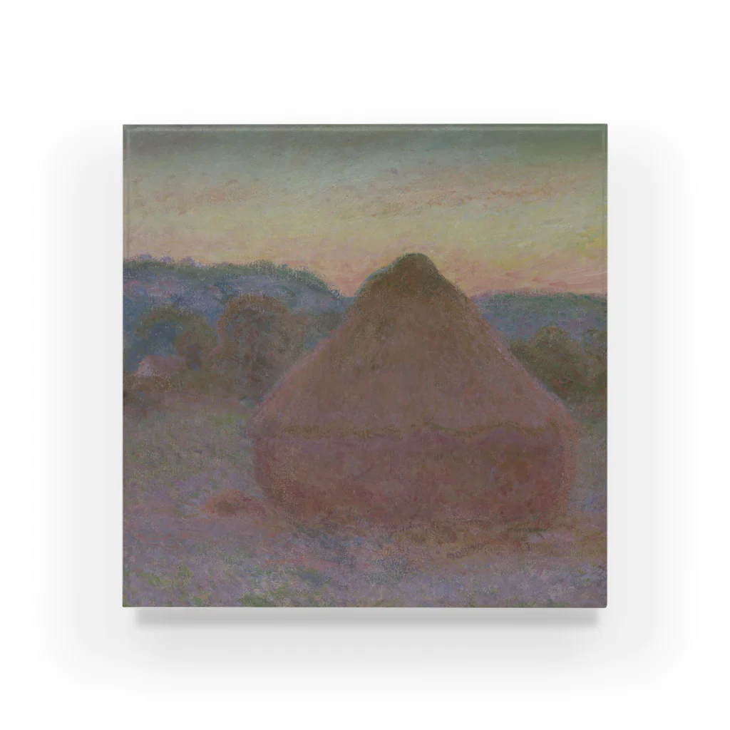 SONOTENI-ARTの004-038　クロード・モネ　『積みわら（1日の終わり、秋）』　アクリルブロック アクリルブロック