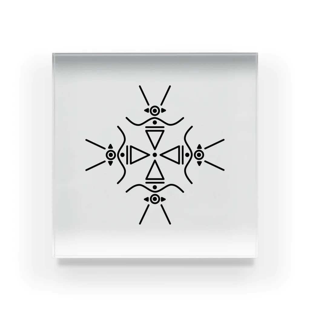 ミヨシダイスケのTriad Mandala Acrylic Block
