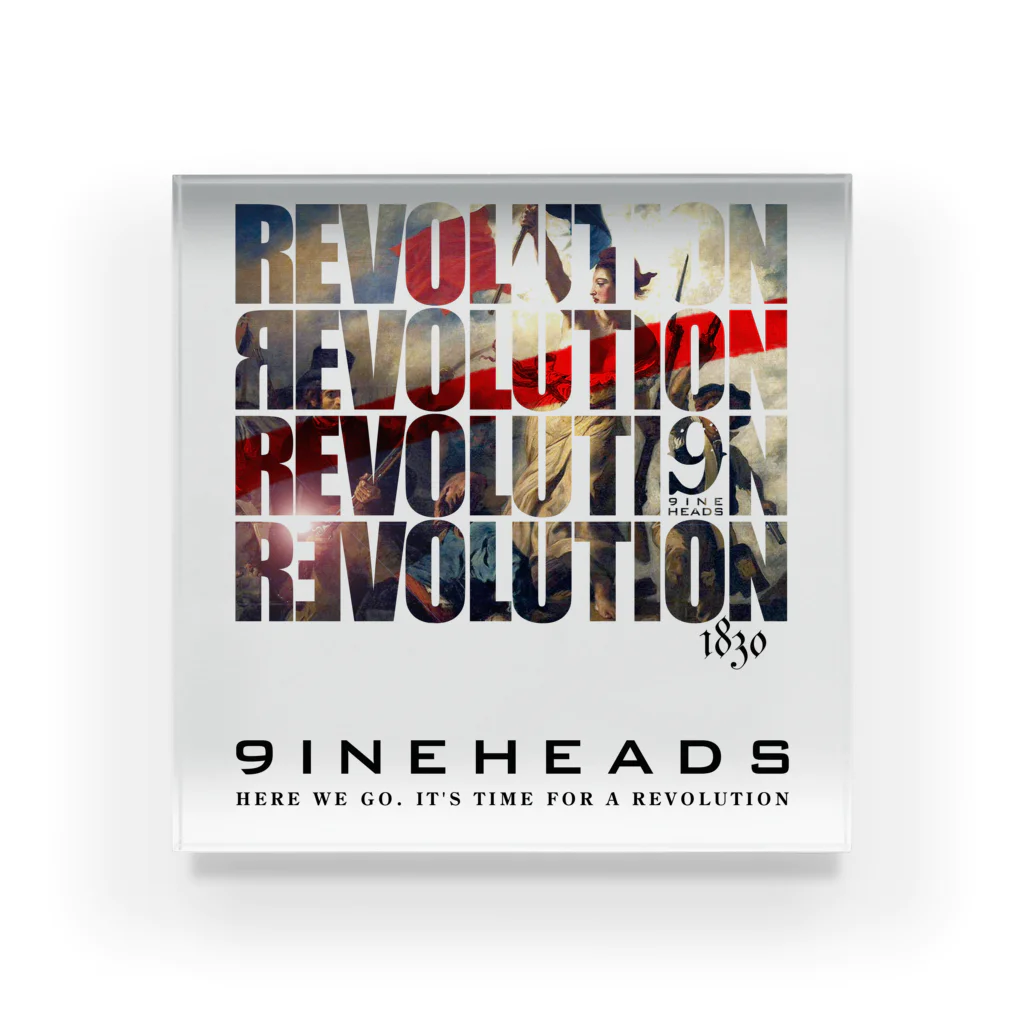 9INEHEADSのREV_Black アクリルブロック